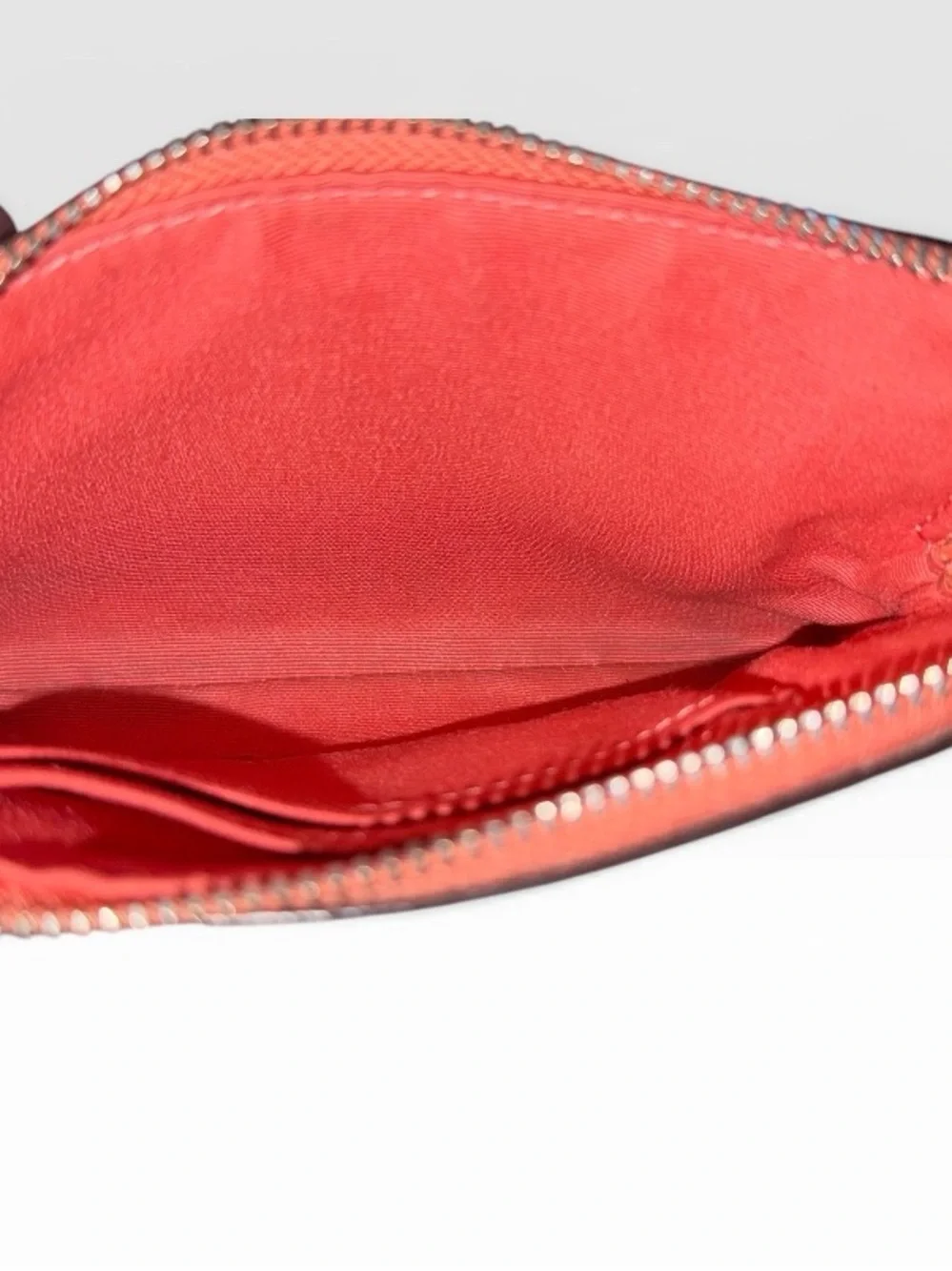 COACH ✨Coral Pink Pebbled Leather Wristlet - Picture 3 of 3